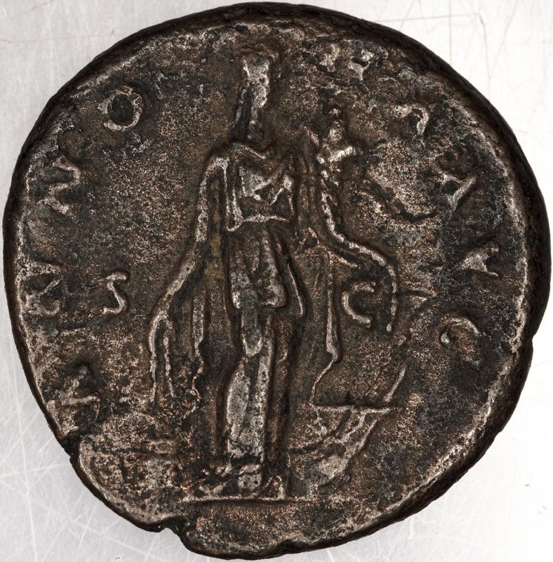Римская империя · Antoninus Pius · As · I в., реверс, Федеральное государственное бюджетное учреждение культуры "Государственный музей изобразительных искусств имени А.С. Пушкина"