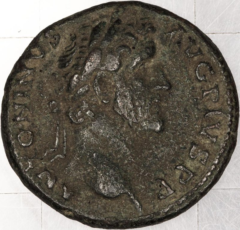 Римская империя · Antoninus Pius · Dupondius · I в., аверс, Федеральное государственное бюджетное учреждение культуры "Государственный музей изобразительных искусств имени А.С. Пушкина"