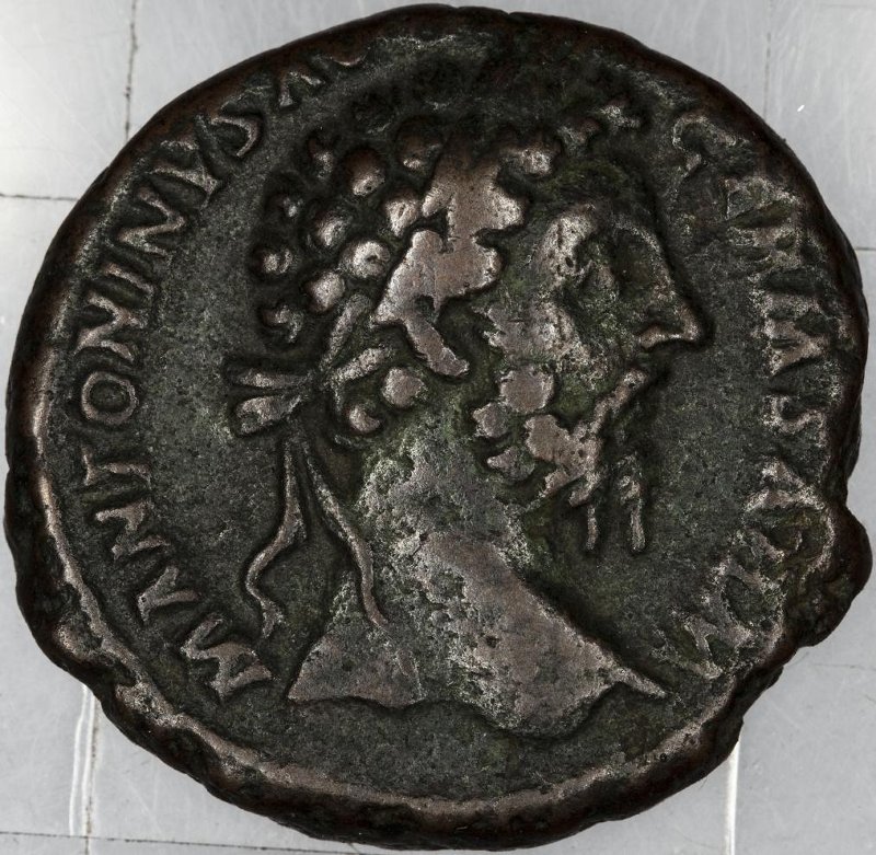Римская империя · Marcus Aurelius · As · I в., аверс, Федеральное государственное бюджетное учреждение культуры "Государственный музей изобразительных искусств имени А.С. Пушкина"