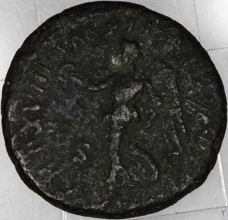 Римская империя · Marcus Aurelius · As · I в., реверс, Федеральное государственное бюджетное учреждение культуры "Государственный музей изобразительных искусств имени А.С. Пушкина"