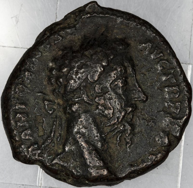 Римская империя · Marcus Aurelius · As · I в., аверс, Федеральное государственное бюджетное учреждение культуры "Государственный музей изобразительных искусств имени А.С. Пушкина"