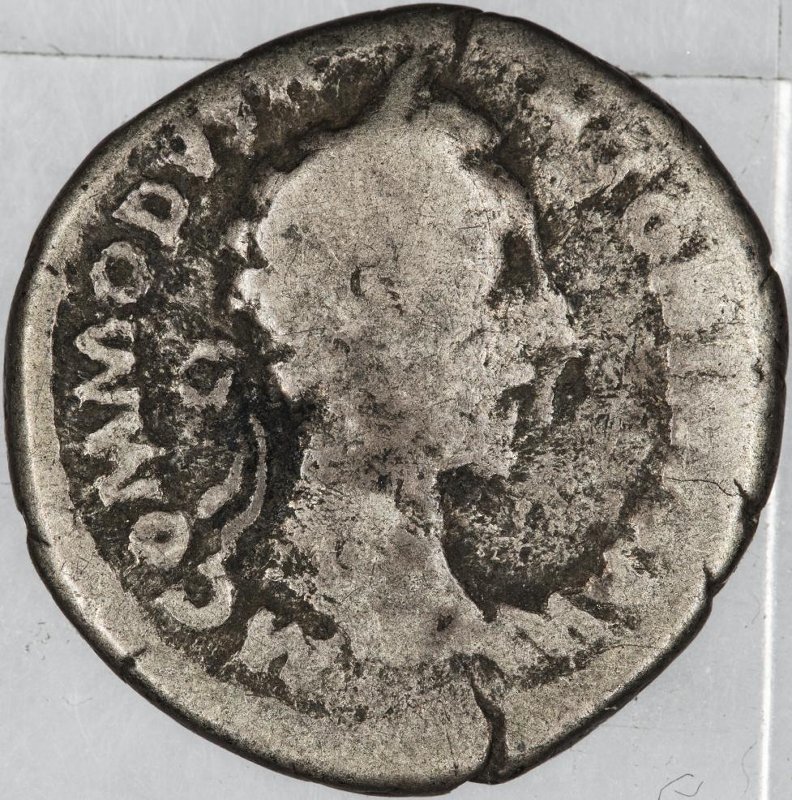 Римская империя · Commodus · Denarius · I в., аверс, Федеральное государственное бюджетное учреждение культуры "Государственный музей изобразительных искусств имени А.С. Пушкина"
