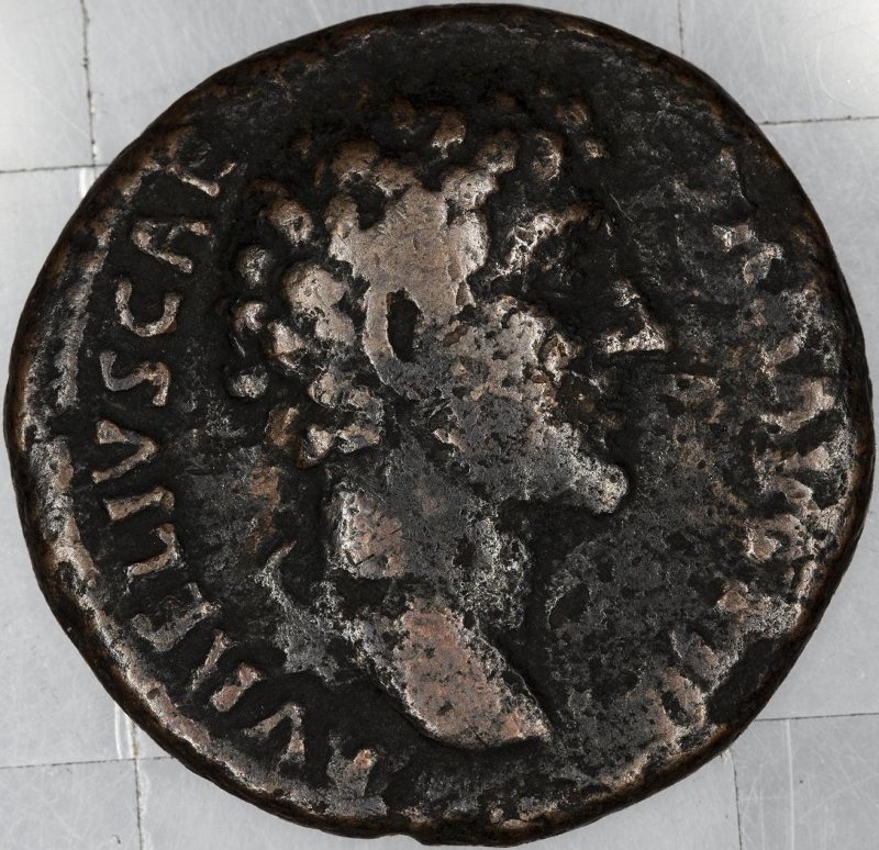 Римская империя · Antoninus Pius · Dupondius · I в., аверс, Федеральное государственное бюджетное учреждение культуры "Государственный музей изобразительных искусств имени А.С. Пушкина"