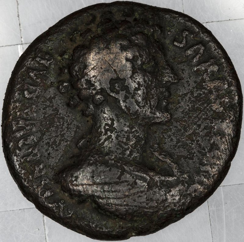 Римская империя · Antoninus Pius · Dupondius · I в., аверс, Федеральное государственное бюджетное учреждение культуры "Государственный музей изобразительных искусств имени А.С. Пушкина"