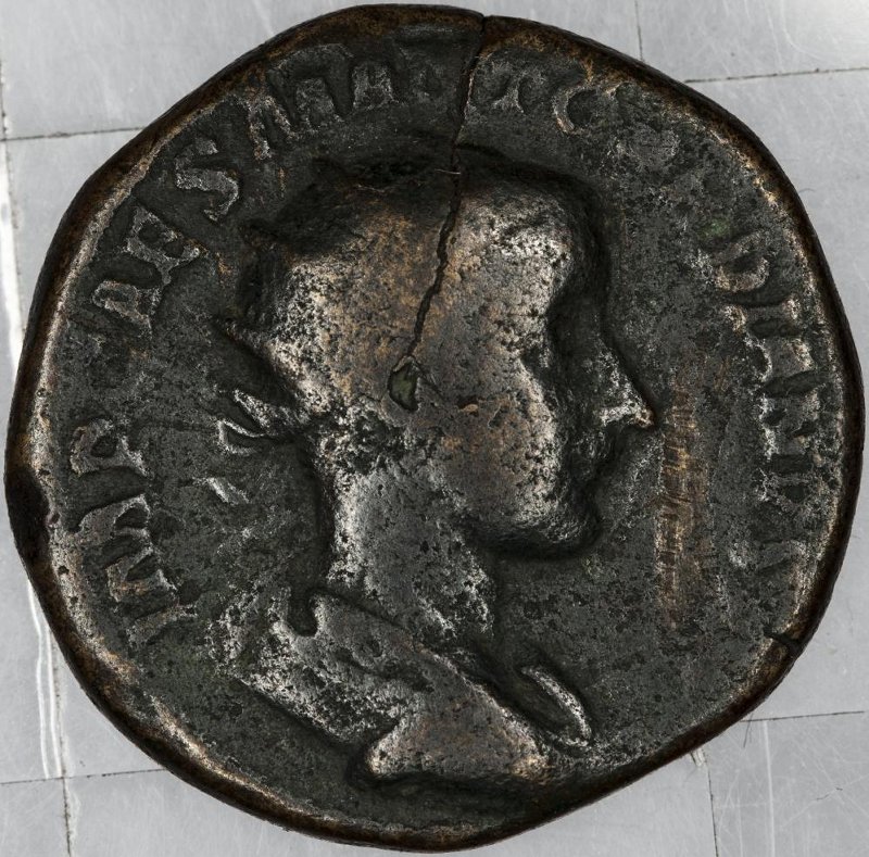 Римская империя · Dupondius · II в., аверс, Федеральное государственное бюджетное учреждение культуры "Государственный музей изобразительных искусств имени А.С. Пушкина"