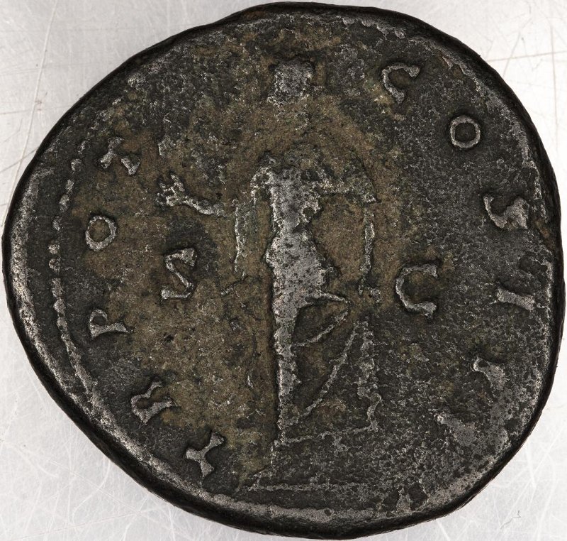 Римская империя · Antoninus Pius · As · I в., реверс, Федеральное государственное бюджетное учреждение культуры "Государственный музей изобразительных искусств имени А.С. Пушкина"