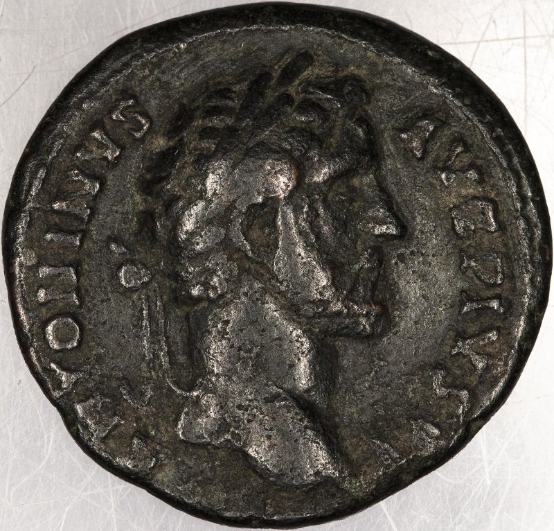 Римская империя · Antoninus Pius · As · I в., аверс, Федеральное государственное бюджетное учреждение культуры "Государственный музей изобразительных искусств имени А.С. Пушкина"