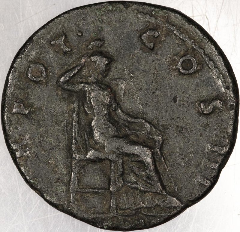 Римская империя · Antoninus Pius · As · I в., реверс, Федеральное государственное бюджетное учреждение культуры "Государственный музей изобразительных искусств имени А.С. Пушкина"