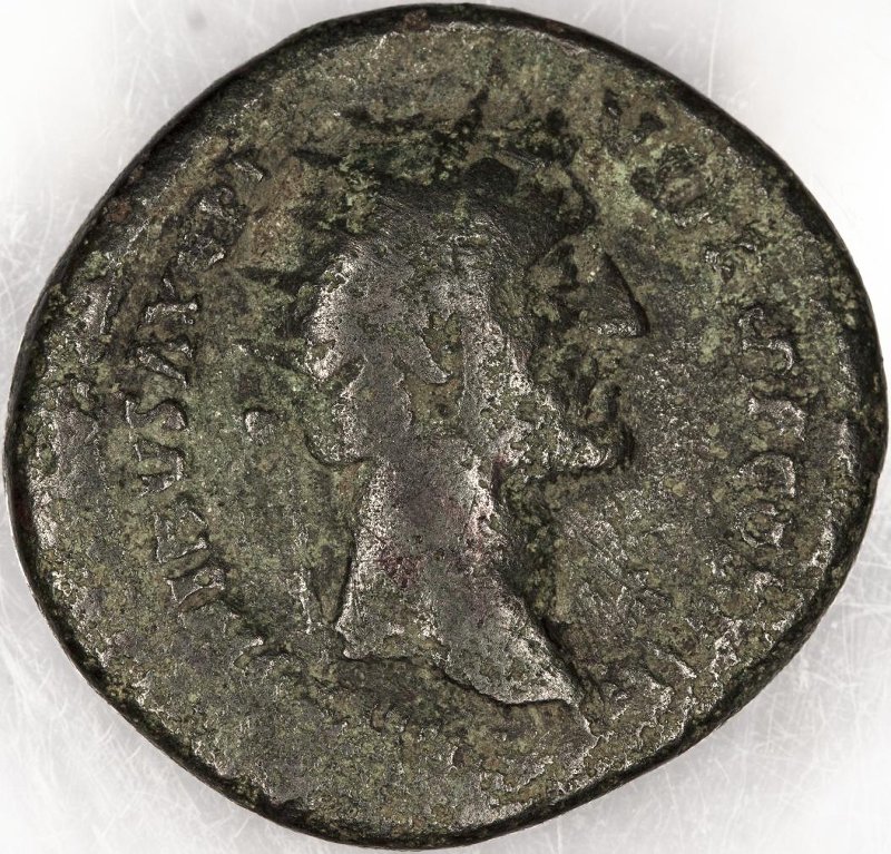 Римская империя · Antoninus Pius · Dupondius · I в., аверс, Федеральное государственное бюджетное учреждение культуры "Государственный музей изобразительных искусств имени А.С. Пушкина"