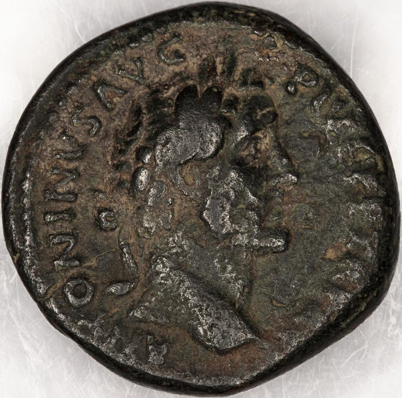 Римская империя · Antoninus Pius · As · I в., аверс, Федеральное государственное бюджетное учреждение культуры "Государственный музей изобразительных искусств имени А.С. Пушкина"