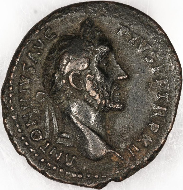 Римская империя · Antoninus Pius · As · I в., аверс, Федеральное государственное бюджетное учреждение культуры "Государственный музей изобразительных искусств имени А.С. Пушкина"