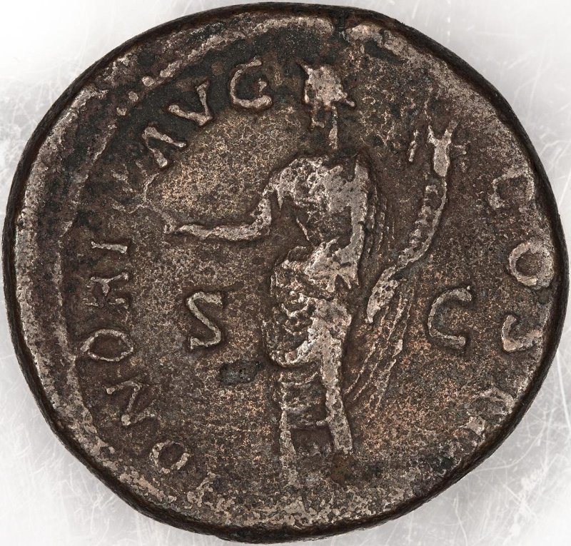 Римская империя · Antoninus Pius · Dupondius · I в., реверс, Федеральное государственное бюджетное учреждение культуры "Государственный музей изобразительных искусств имени А.С. Пушкина"