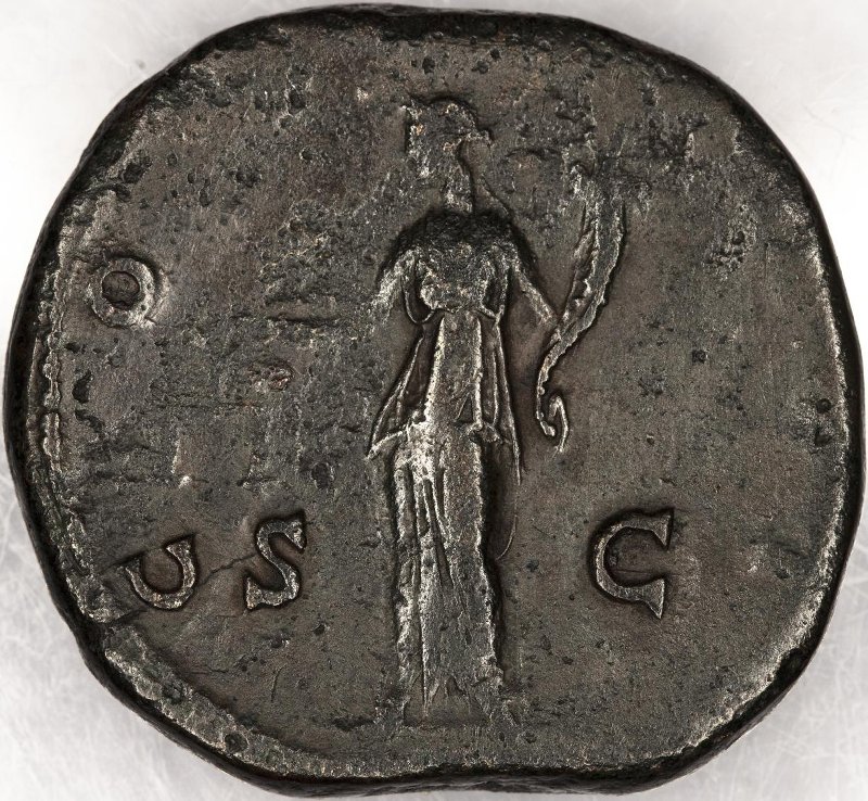 Римская империя · Antoninus Pius · Sestertius · I в., реверс, Федеральное государственное бюджетное учреждение культуры "Государственный музей изобразительных искусств имени А.С. Пушкина"