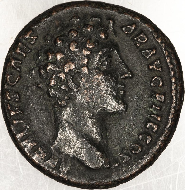 Римская империя · Antoninus Pius · Dupondius · I в., аверс, Федеральное государственное бюджетное учреждение культуры "Государственный музей изобразительных искусств имени А.С. Пушкина"