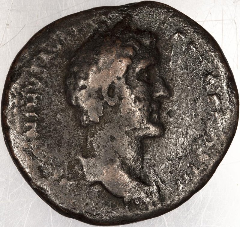 Римская империя · Antoninus Pius · As · I в., аверс, Федеральное государственное бюджетное учреждение культуры "Государственный музей изобразительных искусств имени А.С. Пушкина"