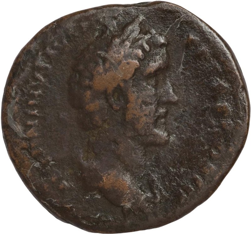 Римская империя · Antoninus Pius · As · I в., реверс, Федеральное государственное бюджетное учреждение культуры "Государственный музей изобразительных искусств имени А.С. Пушкина"
