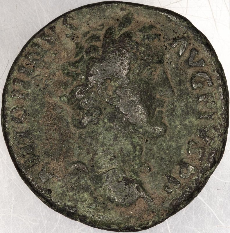 Римская империя · Antoninus Pius · As · I в., аверс, Федеральное государственное бюджетное учреждение культуры "Государственный музей изобразительных искусств имени А.С. Пушкина"