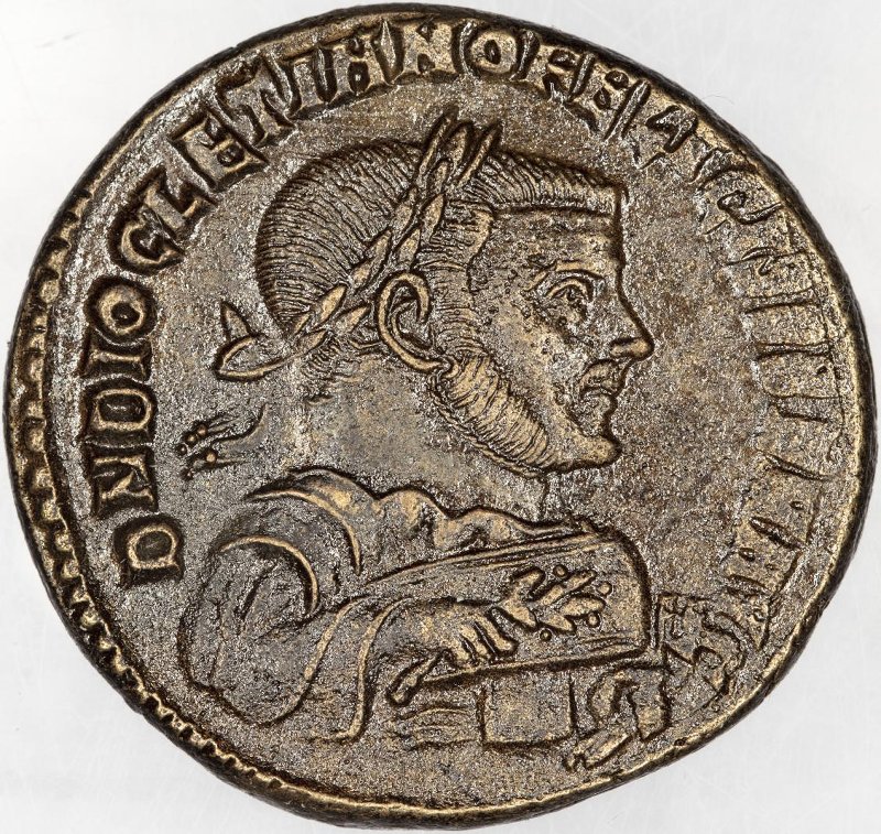 Римская империя · Diocletian · Follis · III в., аверс, Федеральное государственное бюджетное учреждение культуры "Государственный музей изобразительных искусств имени А.С. Пушкина"