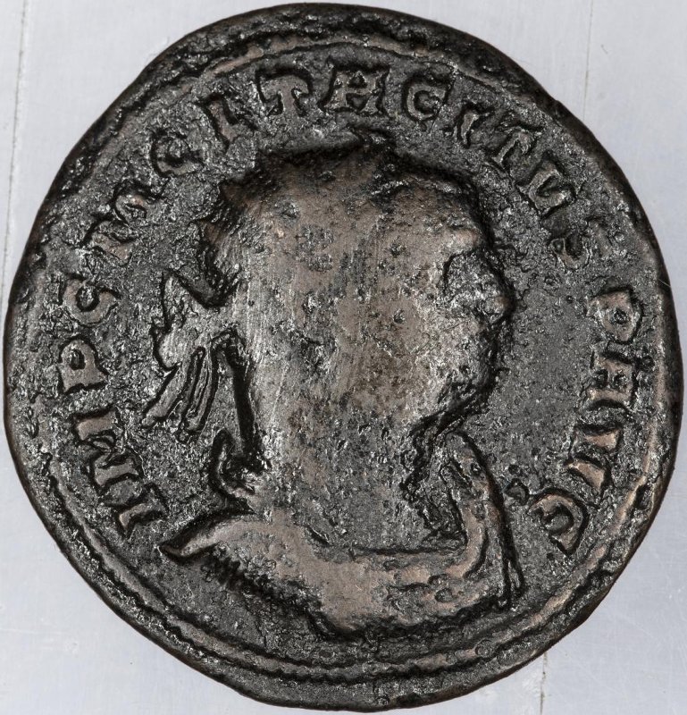 Римская империя · Tacitus · Antoninianus · II в., аверс, Федеральное государственное бюджетное учреждение культуры "Государственный музей изобразительных искусств имени А.С. Пушкина"