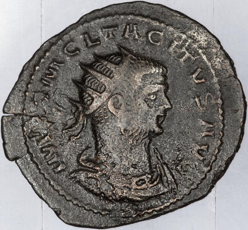 Римская империя · Tacitus · Antoninianus · II в., аверс, Федеральное государственное бюджетное учреждение культуры "Государственный музей изобразительных искусств имени А.С. Пушкина"