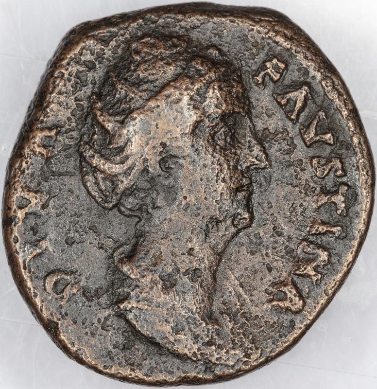 Римская империя · Antoninus Pius · As · I в., аверс, Федеральное государственное бюджетное учреждение культуры "Государственный музей изобразительных искусств имени А.С. Пушкина"
