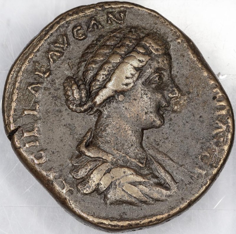 Римская империя · Antoninus Pius · Sestertius · I в., аверс, Федеральное государственное бюджетное учреждение культуры "Государственный музей изобразительных искусств имени А.С. Пушкина"