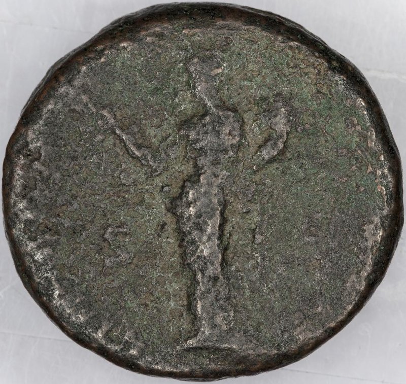 Римская империя · Marcus Aurelius · As · I в., реверс, Федеральное государственное бюджетное учреждение культуры "Государственный музей изобразительных искусств имени А.С. Пушкина"