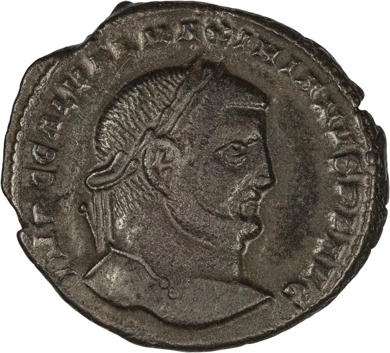 Римская империя · Galerius · Follis · II в., аверс, Федеральное государственное бюджетное учреждение культуры "Государственный музей изобразительных искусств имени А.С. Пушкина"