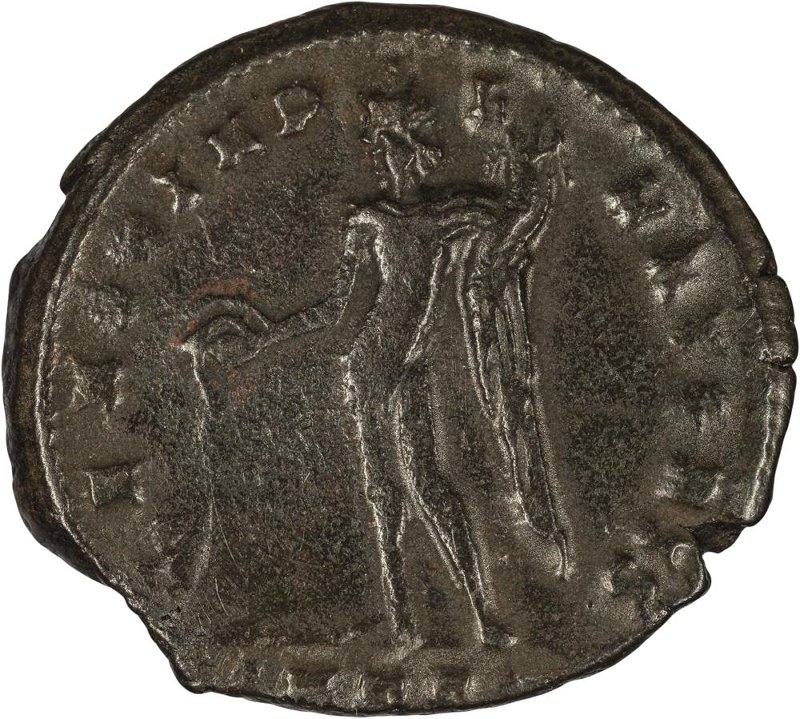 Римская империя · Galerius · Follis · II в., реверс, Федеральное государственное бюджетное учреждение культуры "Государственный музей изобразительных искусств имени А.С. Пушкина"