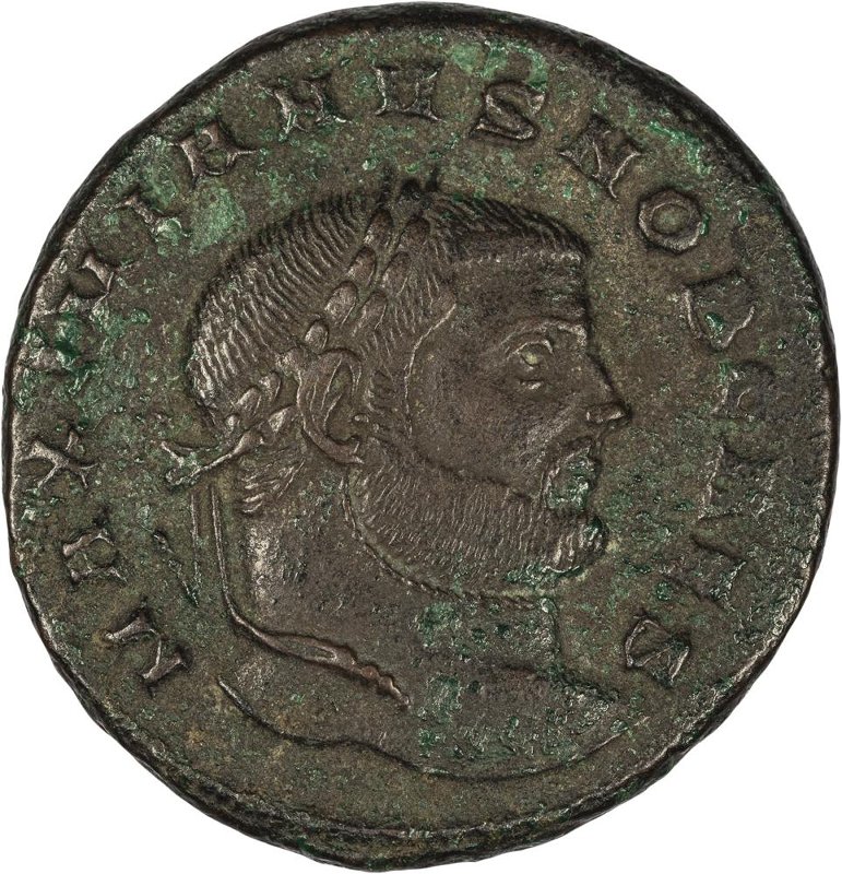 Римская империя · Galerius · Follis · II в., аверс, Федеральное государственное бюджетное учреждение культуры "Государственный музей изобразительных искусств имени А.С. Пушкина"