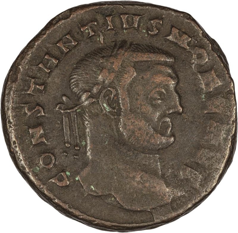 Римская империя · Follis · II в., аверс, Федеральное государственное бюджетное учреждение культуры "Государственный музей изобразительных искусств имени А.С. Пушкина"