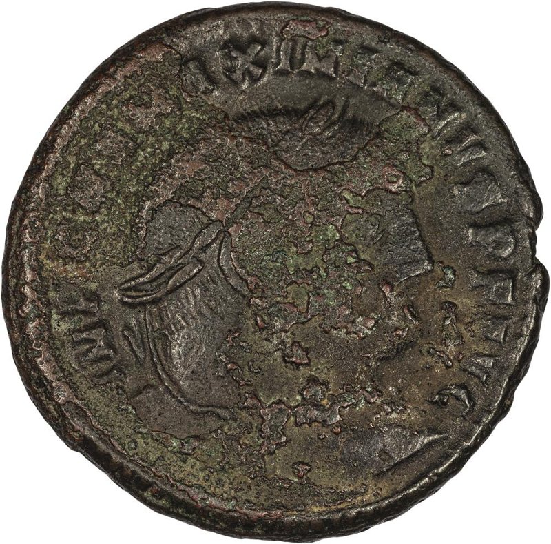 Римская империя · Maximian · Follis · II в., аверс, Федеральное государственное бюджетное учреждение культуры "Государственный музей изобразительных искусств имени А.С. Пушкина"