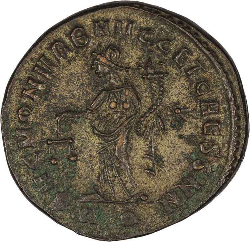 Римская империя · Galerius · Follis · II в., реверс, Федеральное государственное бюджетное учреждение культуры "Государственный музей изобразительных искусств имени А.С. Пушкина"