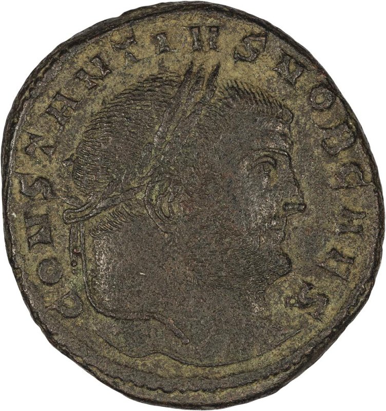 Римская империя · Follis · II в., аверс, Федеральное государственное бюджетное учреждение культуры "Государственный музей изобразительных искусств имени А.С. Пушкина"