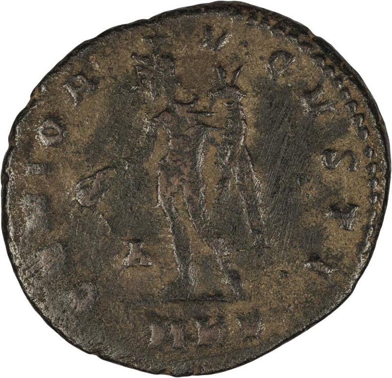 Римская империя · Galerius · Follis · II в., реверс, Федеральное государственное бюджетное учреждение культуры "Государственный музей изобразительных искусств имени А.С. Пушкина"
