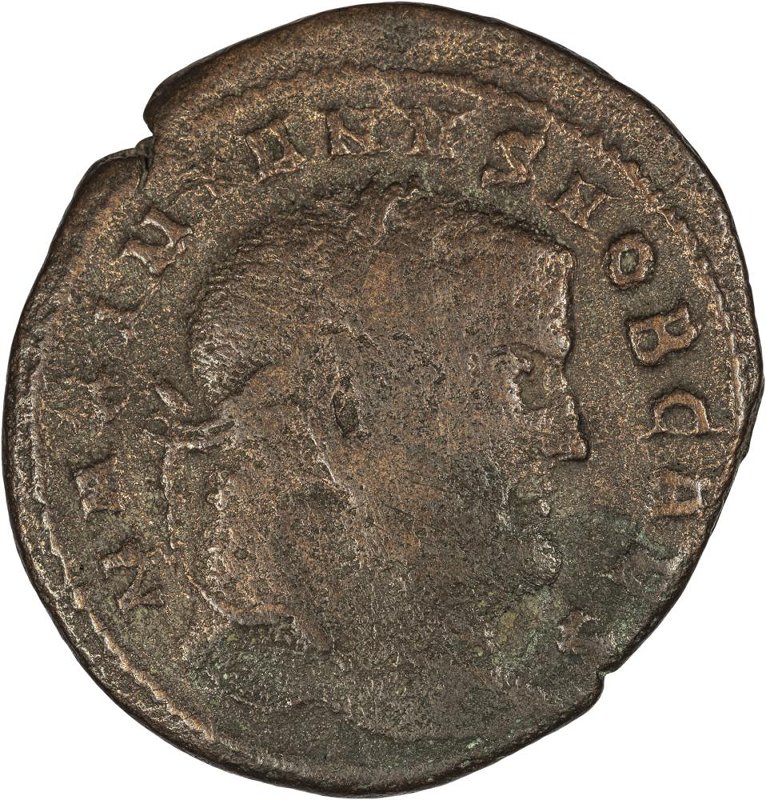 Римская империя · Galerius · Follis · II в., аверс, Федеральное государственное бюджетное учреждение культуры "Государственный музей изобразительных искусств имени А.С. Пушкина"