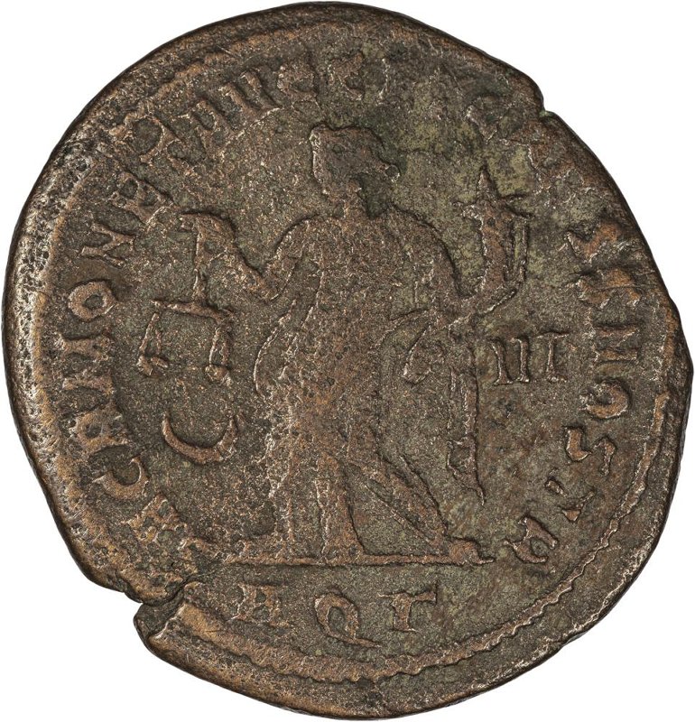 Римская империя · Galerius · Follis · II в., реверс, Федеральное государственное бюджетное учреждение культуры "Государственный музей изобразительных искусств имени А.С. Пушкина"