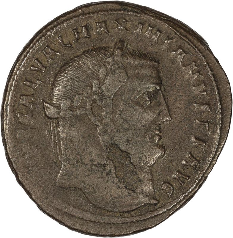 Римская империя · Galerius · Follis · II в., аверс, Федеральное государственное бюджетное учреждение культуры "Государственный музей изобразительных искусств имени А.С. Пушкина"