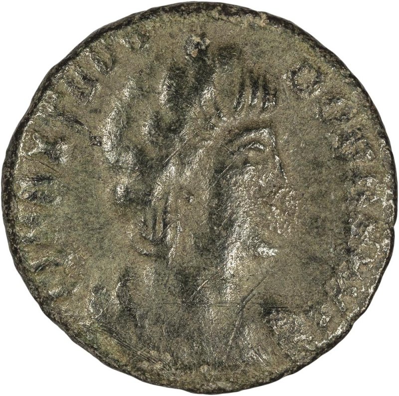 Римская империя · Theodora III · III в., аверс, Федеральное государственное бюджетное учреждение культуры "Государственный музей изобразительных искусств имени А.С. Пушкина"