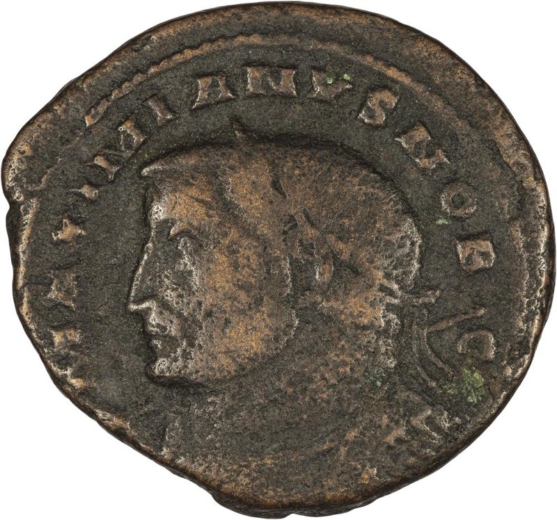 Римская империя · Galerius · Follis · II в., аверс, Федеральное государственное бюджетное учреждение культуры "Государственный музей изобразительных искусств имени А.С. Пушкина"