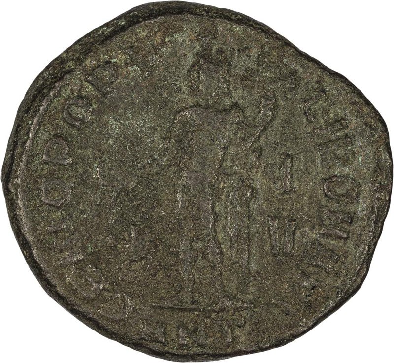 Римская империя · Diocletian · Follis · II в., реверс, Федеральное государственное бюджетное учреждение культуры "Государственный музей изобразительных искусств имени А.С. Пушкина"