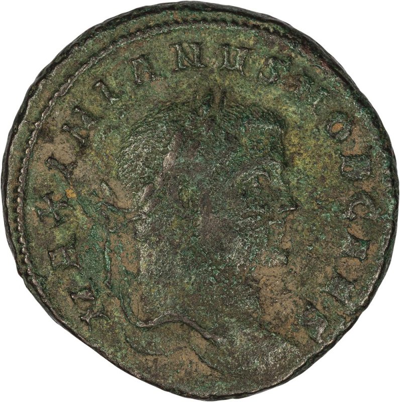 Римская империя · Galerius · Follis · II в., аверс, Федеральное государственное бюджетное учреждение культуры "Государственный музей изобразительных искусств имени А.С. Пушкина"