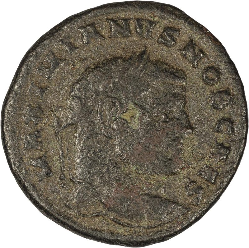 Римская империя · Galerius · Follis · II в., аверс, Федеральное государственное бюджетное учреждение культуры "Государственный музей изобразительных искусств имени А.С. Пушкина"