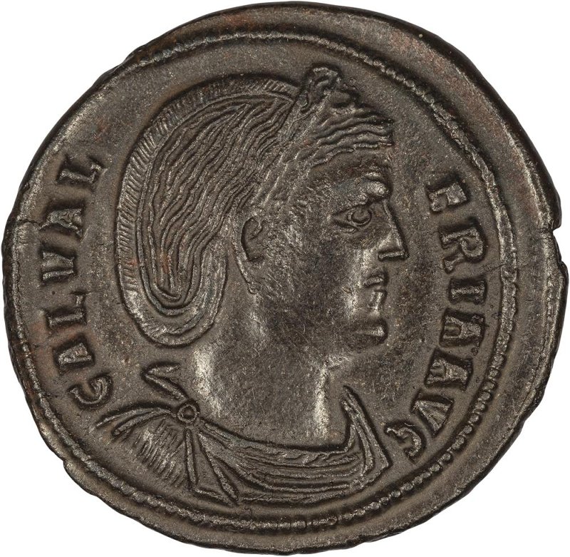 Римская империя · Galeria Valeria · Follis · III в., аверс, Федеральное государственное бюджетное учреждение культуры "Государственный музей изобразительных искусств имени А.С. Пушкина"