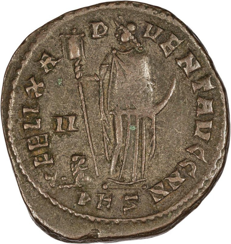 Римская империя · Maximian · Follis · II в., реверс, Федеральное государственное бюджетное учреждение культуры "Государственный музей изобразительных искусств имени А.С. Пушкина"