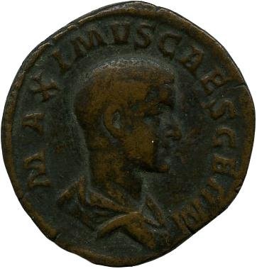 аверс Римская империя · Maximinus Thrax · Sestertius · II в.