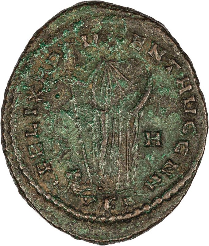 Римская империя · Maximian · Follis · II в., реверс, Федеральное государственное бюджетное учреждение культуры "Государственный музей изобразительных искусств имени А.С. Пушкина"