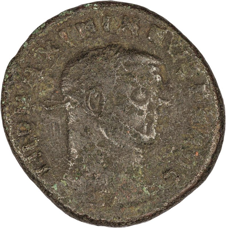 Римская империя · Maximian · Follis · II в., аверс, Федеральное государственное бюджетное учреждение культуры "Государственный музей изобразительных искусств имени А.С. Пушкина"