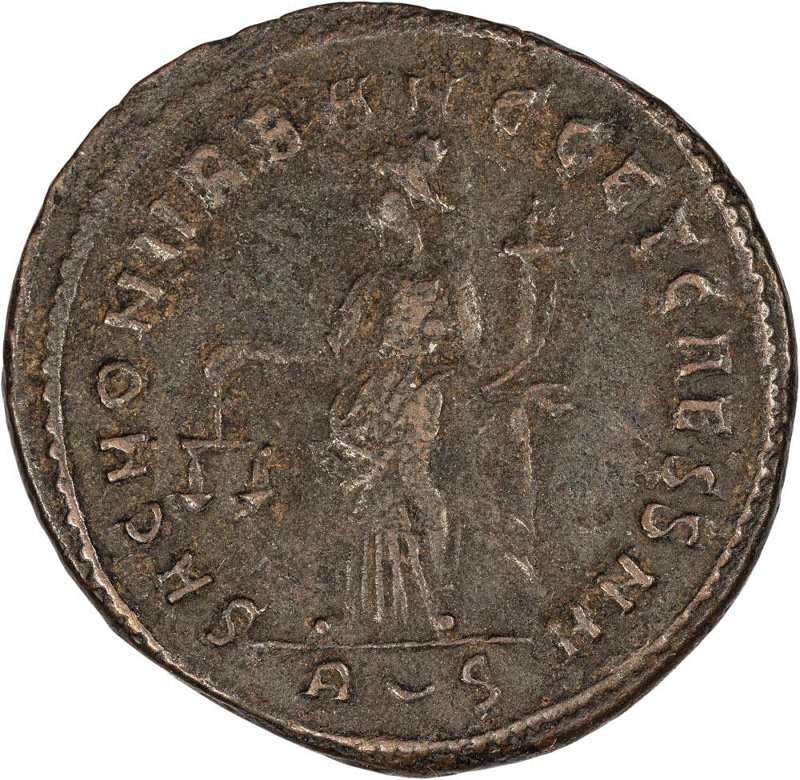 Римская империя · Maximian · Follis · III в., реверс, Федеральное государственное бюджетное учреждение культуры "Государственный музей изобразительных искусств имени А.С. Пушкина"