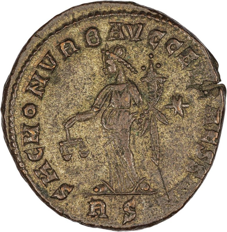 Римская империя · Maximian · Follis · III в., реверс, Федеральное государственное бюджетное учреждение культуры "Государственный музей изобразительных искусств имени А.С. Пушкина"